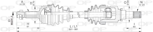 OPEN PARTS Veovõll DRS6393.00